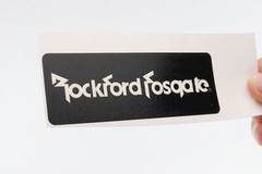 Rockford Fosgate Premium Speaker logo badge Sticker Decal waterproof 90mmX32mm