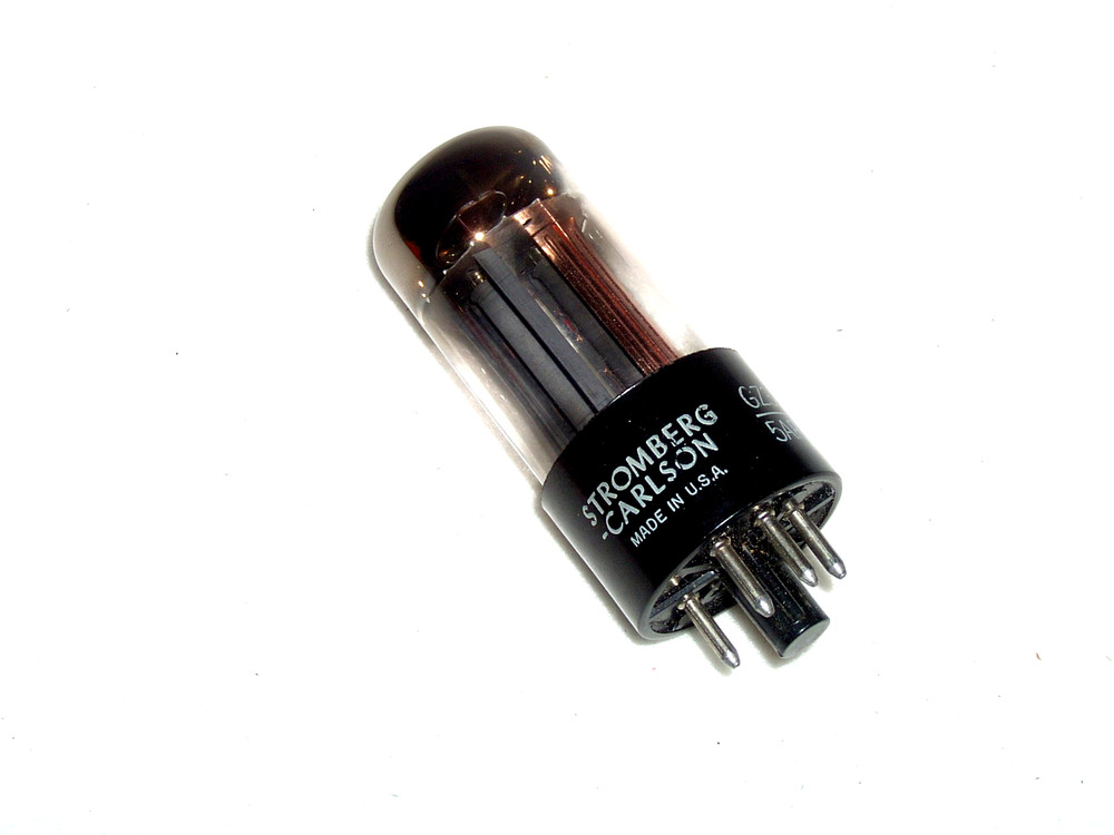 1960 GE FAT BASE 5AR4 / GZ-34 – for STROMBERG CARLSON