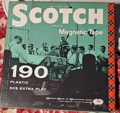 Vtg Scotch Magnetic Recording Reel To Reel Tape 190 -50% Extra Play