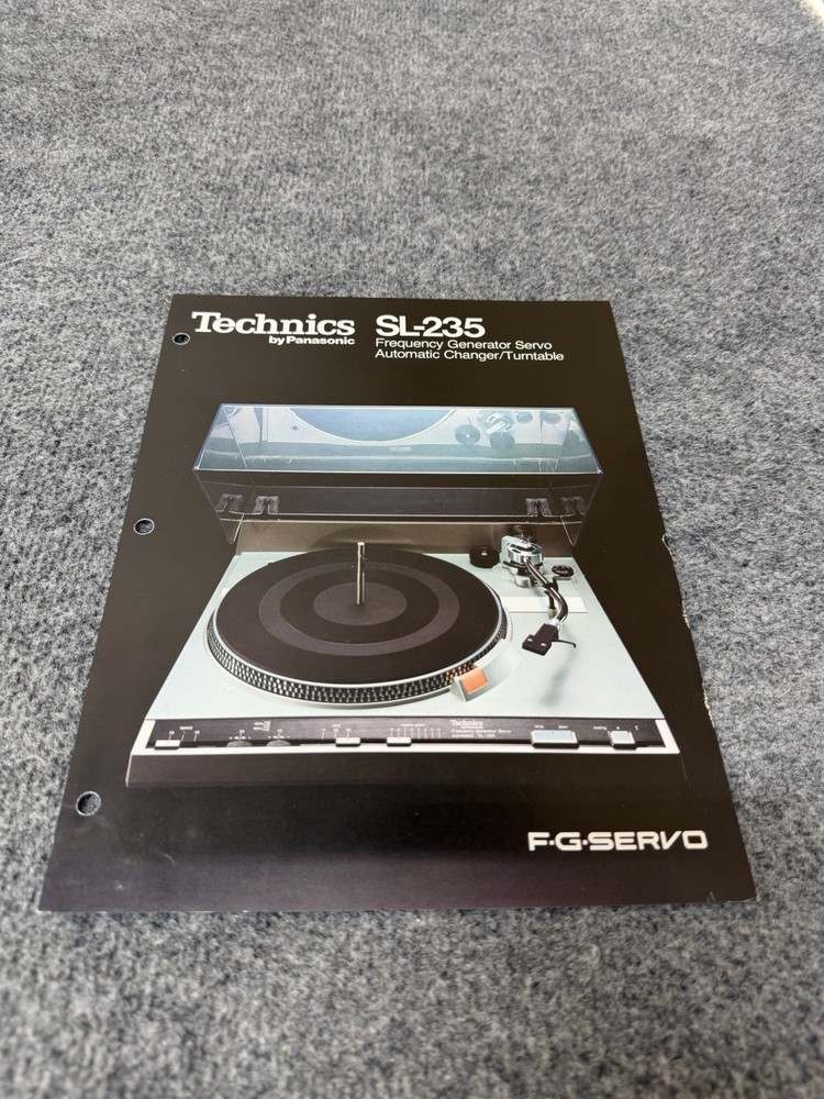 ⭐️ Original Technics SL-235 Stereo Turntable Dealer Sales Brochure NICE! ⭐️