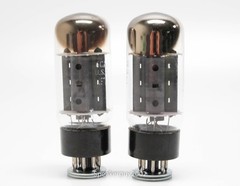 Matched Pair General Electric – GE Fat Bottle 6CA7 EL34 Vacuum Tubes — KT3