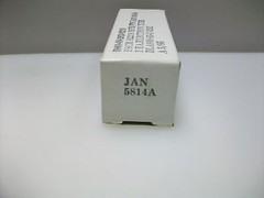 SLEEVE OF 5 NOS JAN 5814A / 12AU7A TUBES