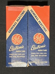 GE Type 43 Audio Power Output Tubes – New In Box – Matching Set NOS