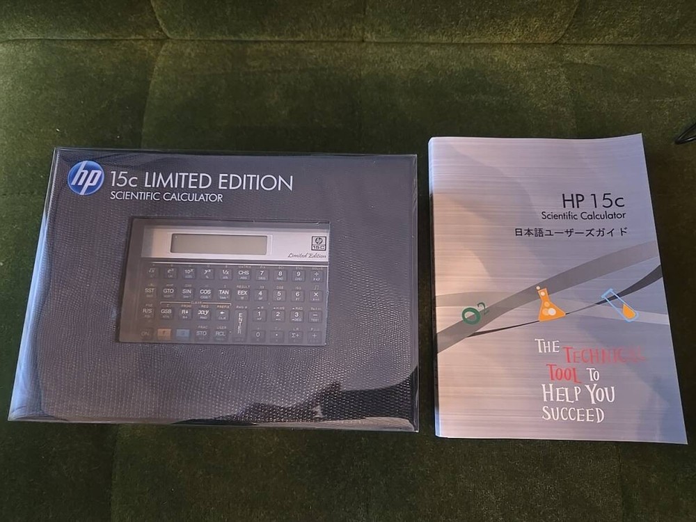 HP 15C Limited Edition Scientific Calculator Japanese Guide Open Box Unused