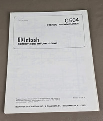 McIntosh C 504 Schematic Information D-4105