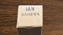 5 Pcs GE JAN 6AH6WA audio radio Preamp Tubes – new from factory case!