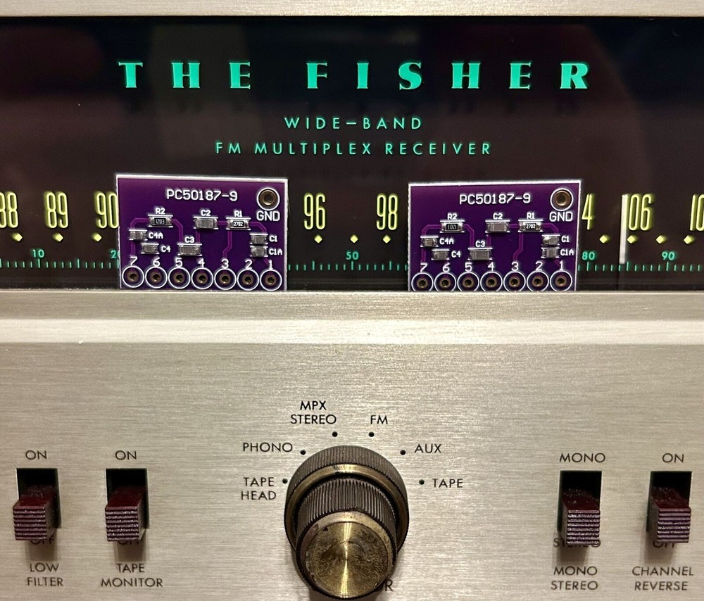 The Fisher 500C, 500B, 400 Receiver PEC PC50187-9 PREMIUM tone control upgrade!