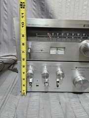 Vintage Kenwood KA-3500+KT-5300, 40W AM/FM Combo 1977 Cleaned Works Well
