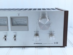 Pioneer Stereo Amplifier SA-6700 Vintage Silver Face With VU Meters Tested Works