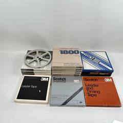 (Lot of 18) x4 Ampex Gold Crest 7″x 1/4” Reels, x6 1800, Scotch, Memorex, TDK 3M