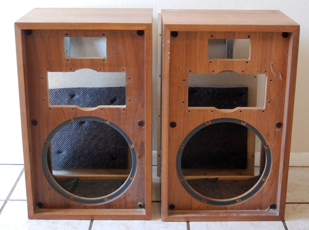Two Pioneer OEM CS-701 Speaker Systems Wood Cabinets Only