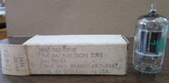 NOS Sylvania JAN-5814A (12AU7) Vacuum tube – Checks good