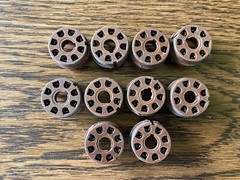 10 NOS Vintage Brown 8-Pin Octal Vacuum Tube Sockets PC BOARD MOUNT PCB