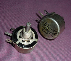 2pcs. 100Ohm 5% Vintage Wire-wound Variable Resistor USSR PP3-12 / ПП3-12
