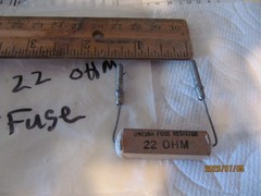 Vintage Oneida Television and radio resistor fuse 22 ohm plug in leads