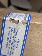 Western Electric RARE SEALED BOX 705A Pulser Radar Navy Hi-Vacuum Rectifier Tube