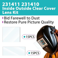 30 PCS 231411 231410 inside outside Clear Cover Lens Kit Compatible with Miller,