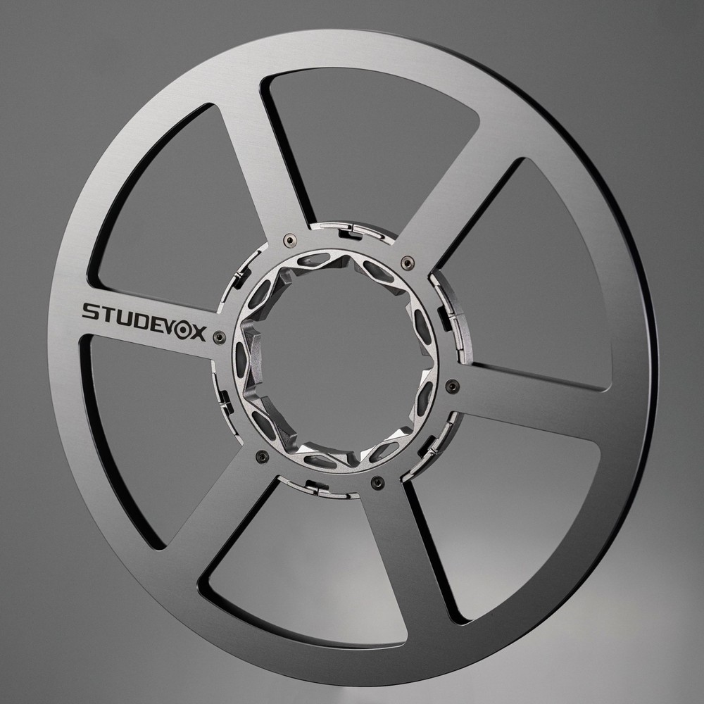 Studevox 10.5″ Edge Polished Silver Aluminium Tape Reel For Reel Tape Recorders