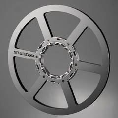 Studevox 10.5″ Edge Polished Silver Aluminium Tape Reel For Reel Tape Recorders
