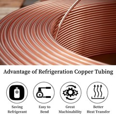 Copper Tubing 1/2″ OD x 0.445″ ID x 5 Ft – 99.9% C12200 Pure ACR Tube – ASTM