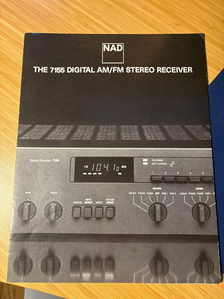 NAD 7155 Owner’s Manual Great Condition