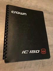 Crown IC-150 A Integrated Circuit Stereo Console Manual Model IM-2