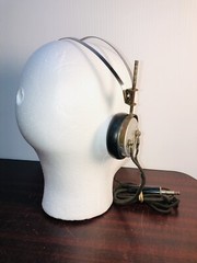 VTG 20’s 30’s Headphones C. Brandes USA Superior 1/4” connector Metal Headband