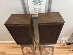 BURHOE ACOUSTICS LIGHT BLUE Vintage Speakers 10” Woofers 2-Way Foam Grills Works