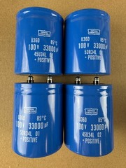 4 New 33000 uf 100v Capacitors EXACT FIT Threshold S500 II Main Filter 3″ 76.2mm