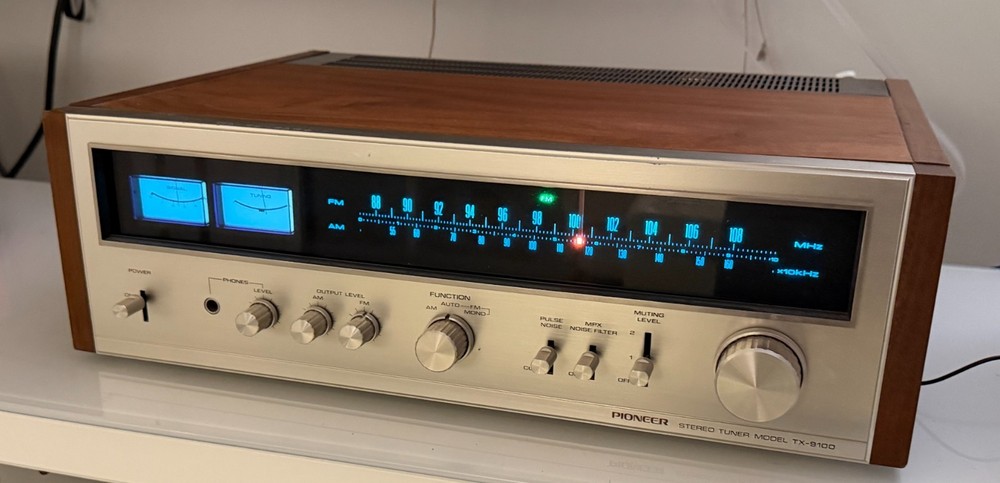 Vintage Pioneer TX-9100 AM/FM Stereo Tuner ORIGINAL Tested Working
