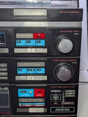 Vintage Sanyo GXT 220 Stereo Music System Turntable Cassette Repair Parts