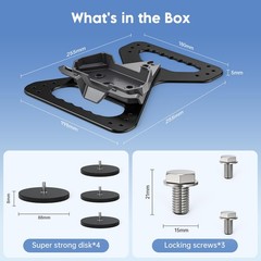 Edup Love Mini Magnetic Roof Mount 320Lbs Heavy Duty Magnet Base Aluminum Alloy