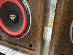 Cerwin Vega AT-8 Vintage 2-WAY Floor Speakers Refoamed Woofers Tested Late 1980s