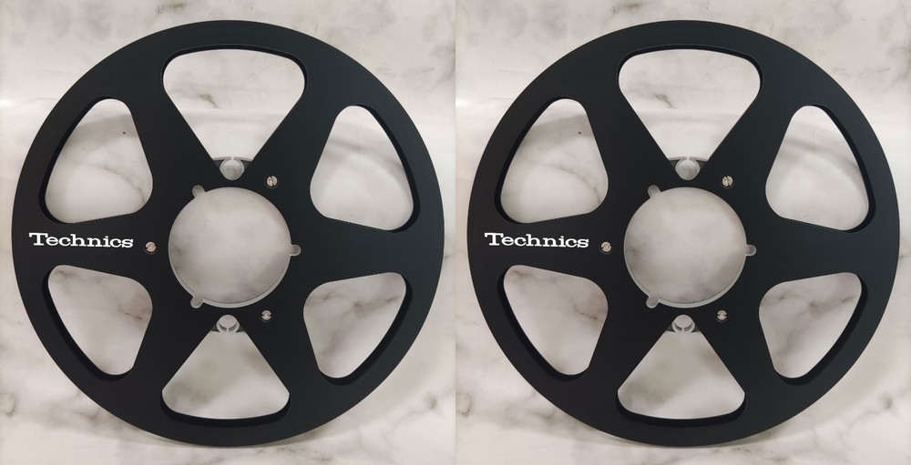 One Pair 10.5” Black Technics Tape reel High Quality Aluminum Take Up Reel
