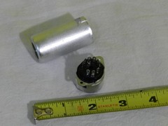 9 Pin Bakelite Preamp Vacuum Tube Socket W/Aluminum Shield