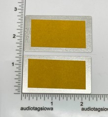 Infinity Sterling Speaker Badge Logo Custom Made Aluminum PAIR