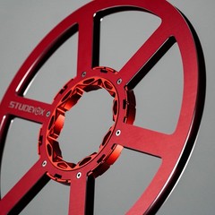 Studevox 10.5″ Edge Polished Red Aluminium Tape Reel For Reel Tape Recorders