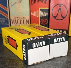 Matched Pair 1960s Mullard xf2 OO Getter EL34 Tubes Test NOS TV7=51/51 @ 36/37ma