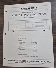 Mitsubishi DA-M30 Power Level Meter Service Manual – Original
