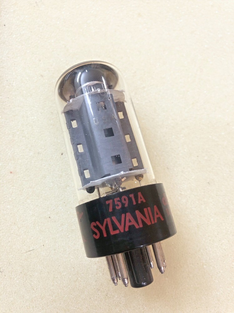 Sylvania 7591 7591A NOS Excellent Testing Values Red Prints