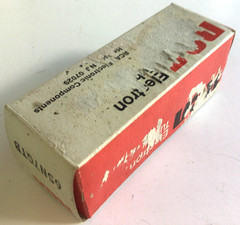 GE 6SN7GTB Vacuum Tube Vtg Tested Good in Worn RCA Box