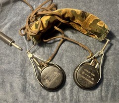 Stromberg-Carlson No. 2-A 1920s On-Ear Headphones used in WW2 1/4 in Plug 6ft