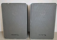 Realistic Tandy Minimus-11 Bookshelf Speaker Silver 50W 8-Ohm 40-2035A Japan