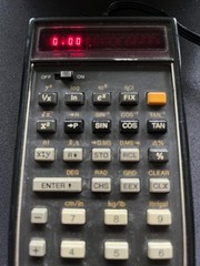 Vintage Hewlett Packard HP 45 Calculator W/ Power Supply/Case working No Battery