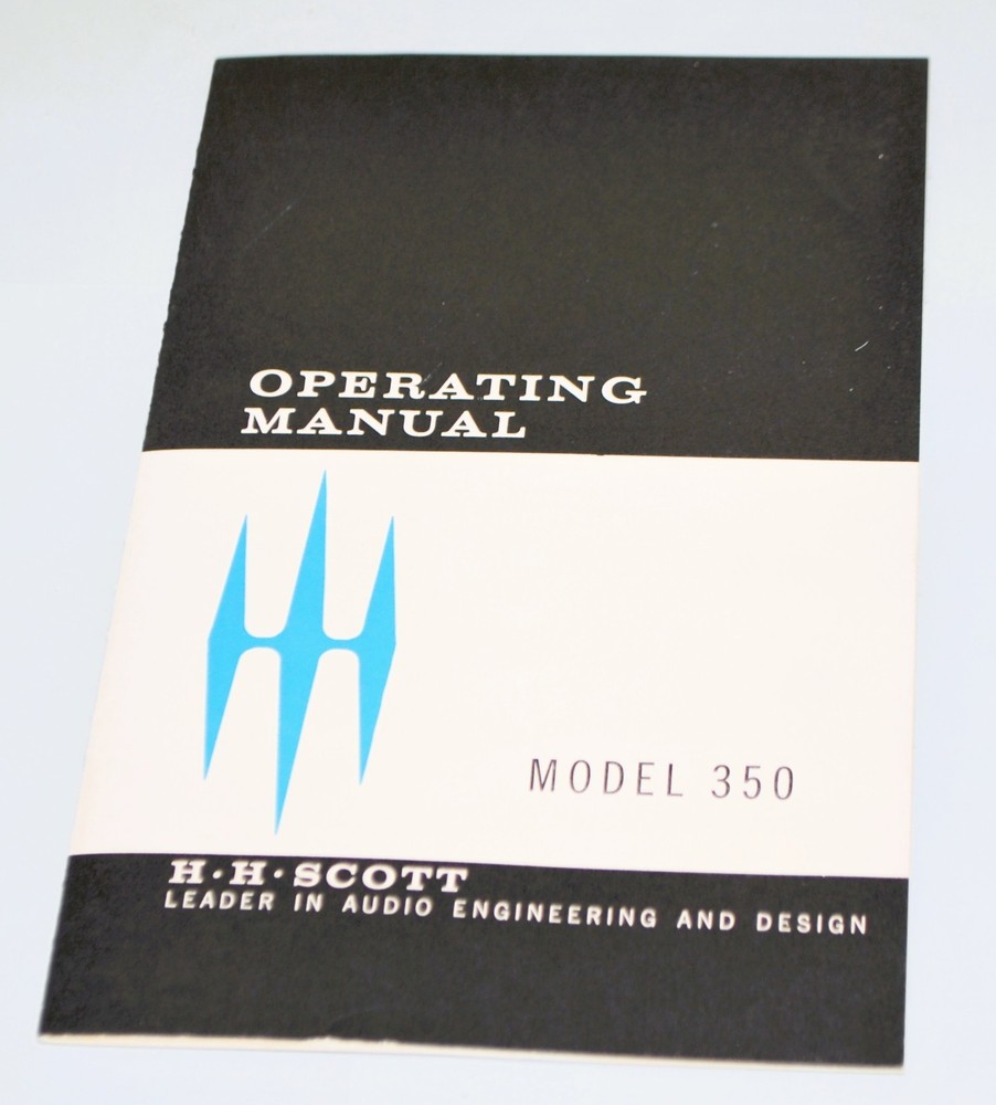 H.H. Scott Model 350 Tuner User Manual