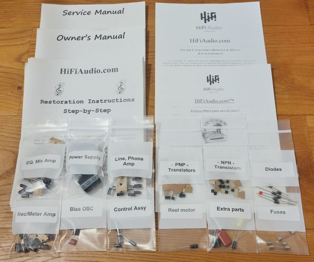 Teac A-3300SR reel deck restoration upgrade kit repair rebuild capacitor