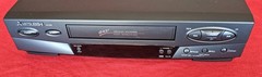 VTG Mitsubishi HS-U445 VHS Hi-Fi VCR 4 Head Video Cassette Recorder RCA Tested