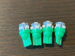 Pioneer SX-1980 LED Light Bulbs SX-1250 SX-1280 4 Emerald Green Wedge Lamps