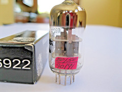 JJ ELECTRONIC 6922/6DJ8 AUDIO VACUUM TUBE TV-7 TESTED.
