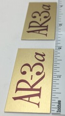 AR-3a Acoustic Research Speaker Badge Logo Emblem Pair